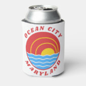 Ocean City Maryland Blikjeskoeler (Blikje Achterkant)