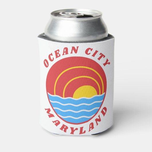 Ocean City Maryland Blikjeskoeler (Blikje Achterkant)