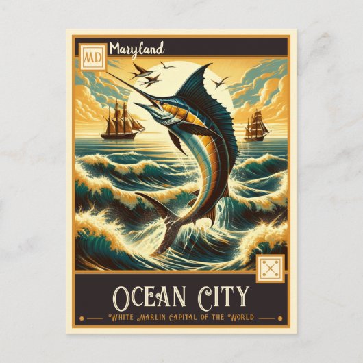 Ocean City, Maryland |  Briefkaart (Voorkant)