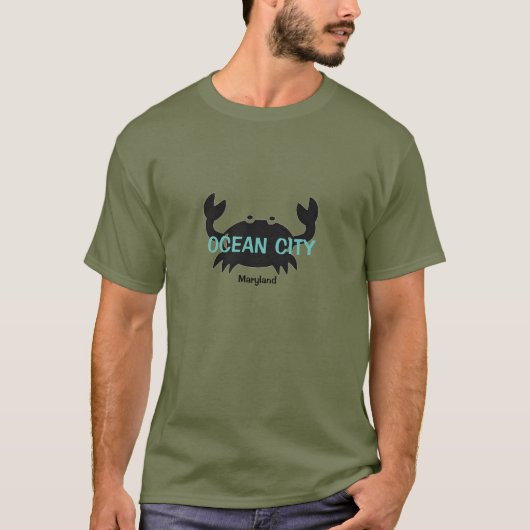 Ocean City Maryland Crab T Shirt (Voorkant)