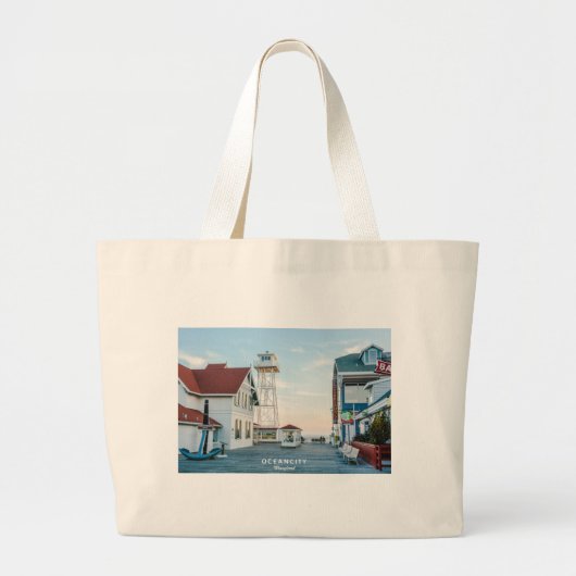 Ocean City Maryland. Grote Tote Bag (Voorkant)