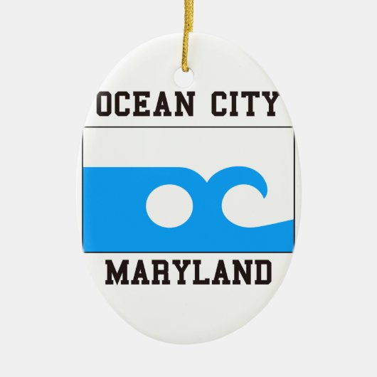 Ocean City Maryland Keramisch Ornament (Voorkant)