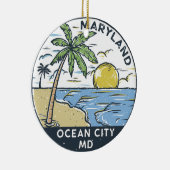 Ocean City Maryland  Keramisch Ornament (Rechts)