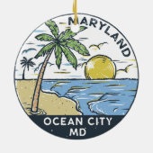 Ocean City Maryland  Keramisch Ornament (Achterkant)
