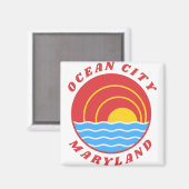 Ocean City Maryland Magneet (Voorkant / Achterkant)