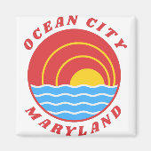 Ocean City Maryland Magneet (Voorkant)