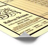 Ocean City, Maryland per spoor Poster (Hoek)