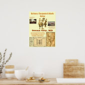 Ocean City, Maryland per spoor Poster (Keuken)