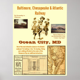 Ocean City, Maryland per spoor Poster