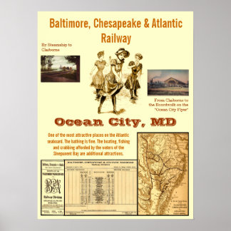 Ocean City, Maryland per spoor Poster