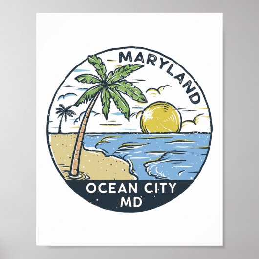 Ocean City Maryland  Poster (Voorkant)