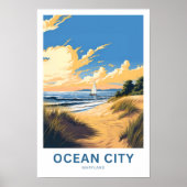 Ocean City Maryland Reisprint Poster (Voorkant)