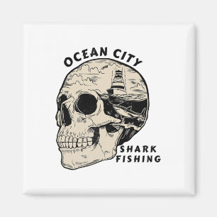 Ocean City Maryland Strand Haaien Vissen Zout Magneet