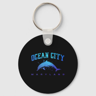 Ocean City Maryland Strandliefhebber Vakantie Dolf Sleutelhanger
