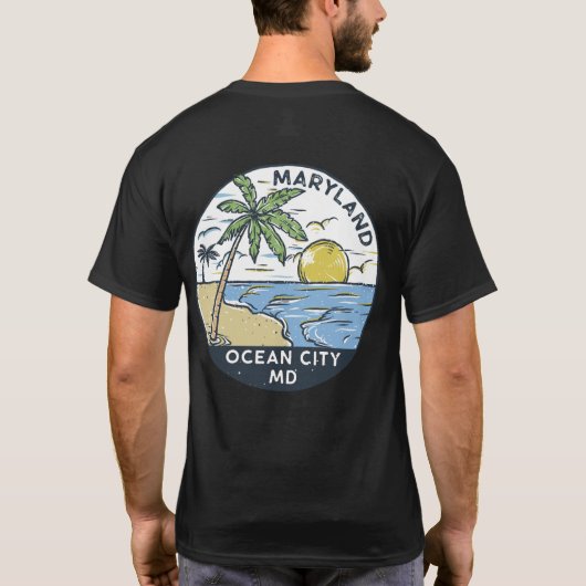 Ocean City Maryland T-shirt (Achterkant)