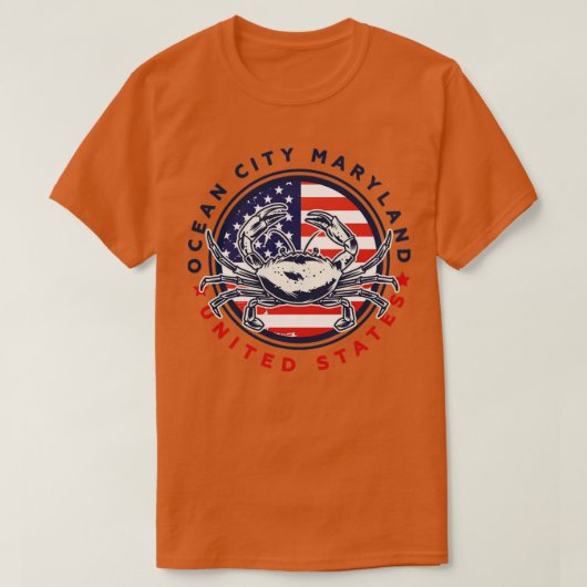 Ocean City Maryland Verenigde Staten T-shirt (Design voorkant)