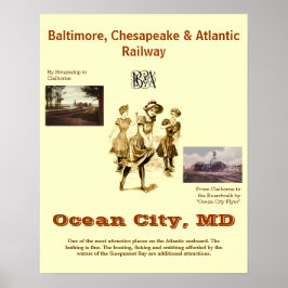 Ocean City Maryland, Vintage-Poster Poster