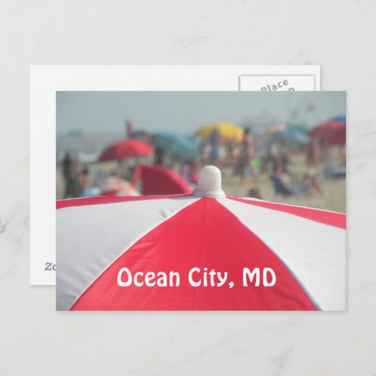 Ocean City, MD Briefkaart (Voorkant / Achterkant)