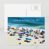 Ocean City MD Briefkaart (Voorkant / Achterkant)