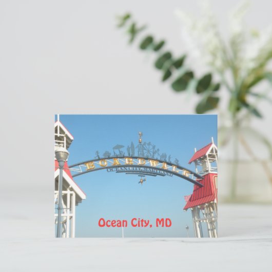 Ocean City, MD Briefkaart (Staand voorkant)