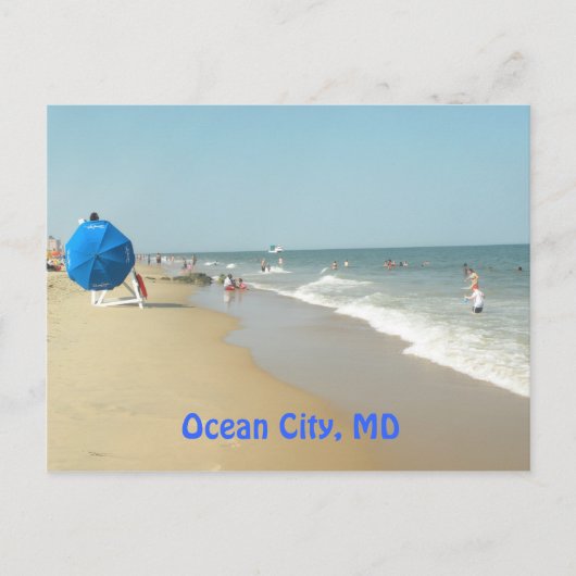 Ocean City, MD Briefkaart (Voorkant)