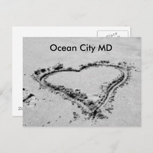 Ocean City MD Briefkaart (Voorkant / Achterkant)