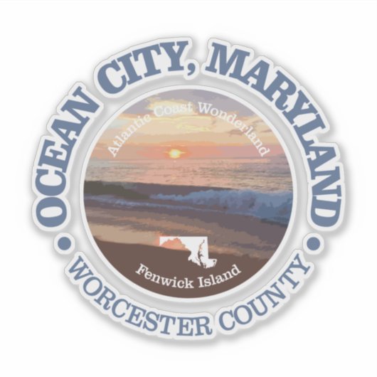Ocean City MD (C) Sticker (Voorkant)