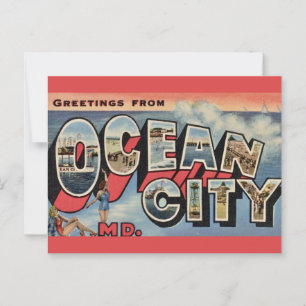 Ocean City MD Groet Briefkaart