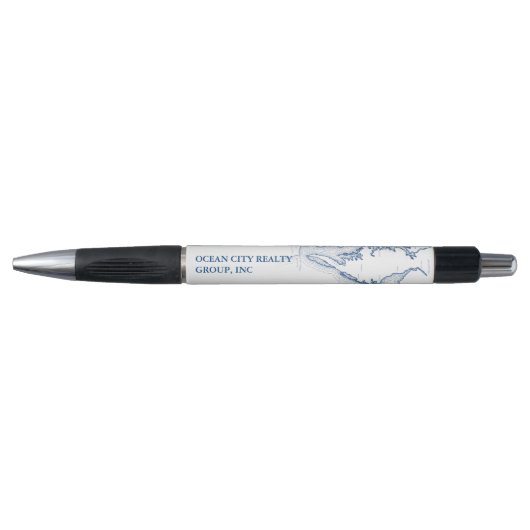 Ocean City MD Kaart Blue Custom Company Promo Pen (Voorkant)
