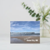 Ocean City, MD Pier Briefkaart (Staand voorkant)