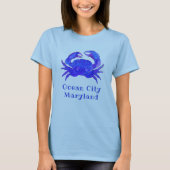 Ocean City MD Radiant Blue Crab T-shirt (Voorkant)