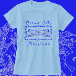 Ocean City MD Radiant Elegant Zeemeerminnen T-shirt