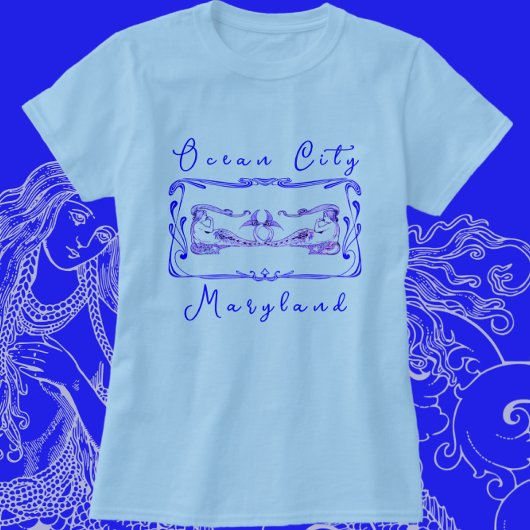 Ocean City MD Radiant Elegant Zeemeerminnen T-shirt