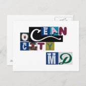 Ocean City MD Signs Briefkaart (Voorkant / Achterkant)