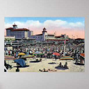 Ocean City New Jersey 12th Street Beach Poster