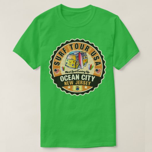 Ocean City New Jersey 2 T-shirt (Design voorkant)