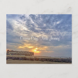 Ocean City New Jersey Ansichtkaart-Muziekpier Briefkaart