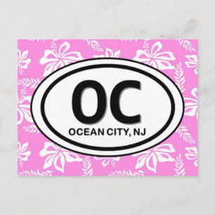 Ocean City New Jersey beroemd gemaakt door OC NJ P Briefkaart