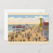  Ocean City New Jersey Boardwalk Briefkaart (Voorkant / Achterkant)