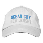 OCEAN CITY NEW JERSEY EMBROIDERDE BASEBALL PET (Voorkant)