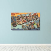 Ocean City, New Jersey - Large Letter Scenes Canvas Afdruk (Insitu (Houten vloer))