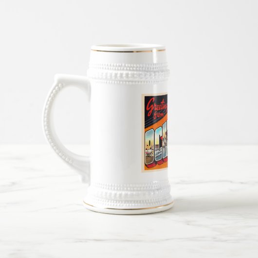 Ocean City New Jersey NJ Large Letter Postcard Bierpul (Links)