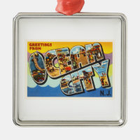 Ocean City New Jersey NJ Vintage Travel Briefkaart