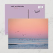 Ocean City, New Jersey Pastel Sunrise Briefkaart (Voorkant / Achterkant)