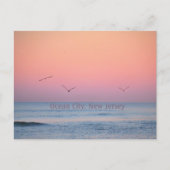 Ocean City, New Jersey Pastel Sunrise Briefkaart (Voorkant)