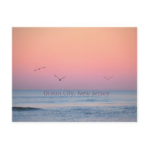 Ocean City, New Jersey Pastel Sunrise Briefkaart