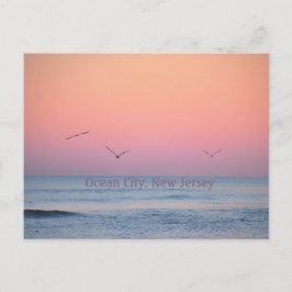 Ocean City, New Jersey Pastel Sunrise Briefkaart