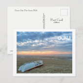 Ocean City, New Jersey Post Kaart-Beach Boat Aankondigingskaart (Voorkant / Achterkant)