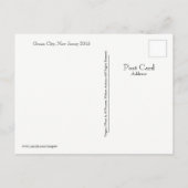 Ocean City, New Jersey Post Kaart-Beach Boat Aankondigingskaart (Achterkant)