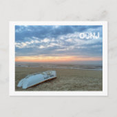 Ocean City, New Jersey Post Kaart-Beach Boat Aankondigingskaart (Voorkant)